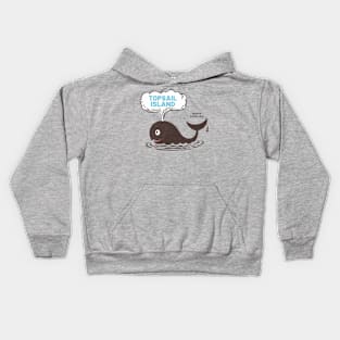 Topsail Island, NC Summer Vacation Whale Watching Kids Hoodie